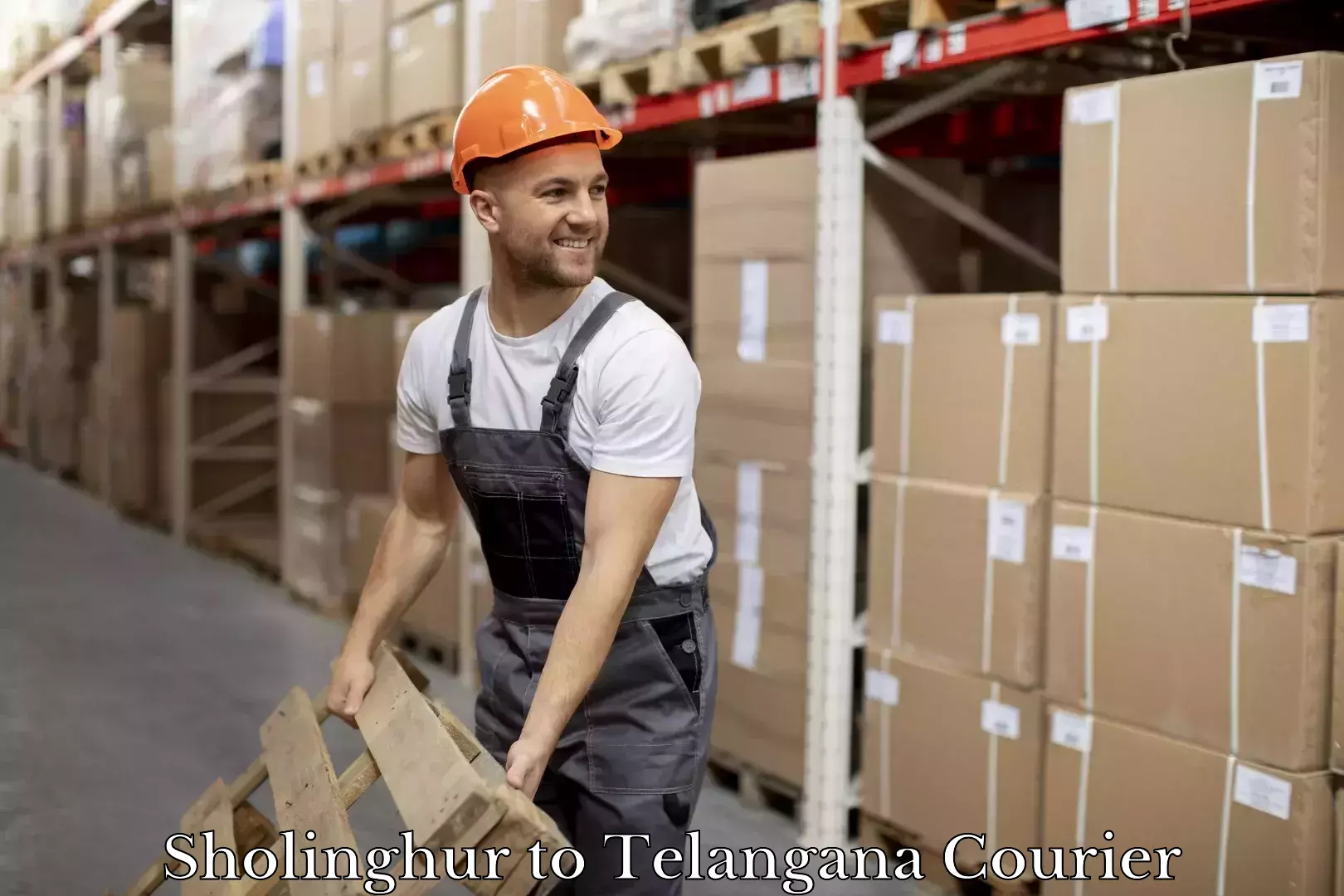 International logistics solutions Sholinghur to Telangana