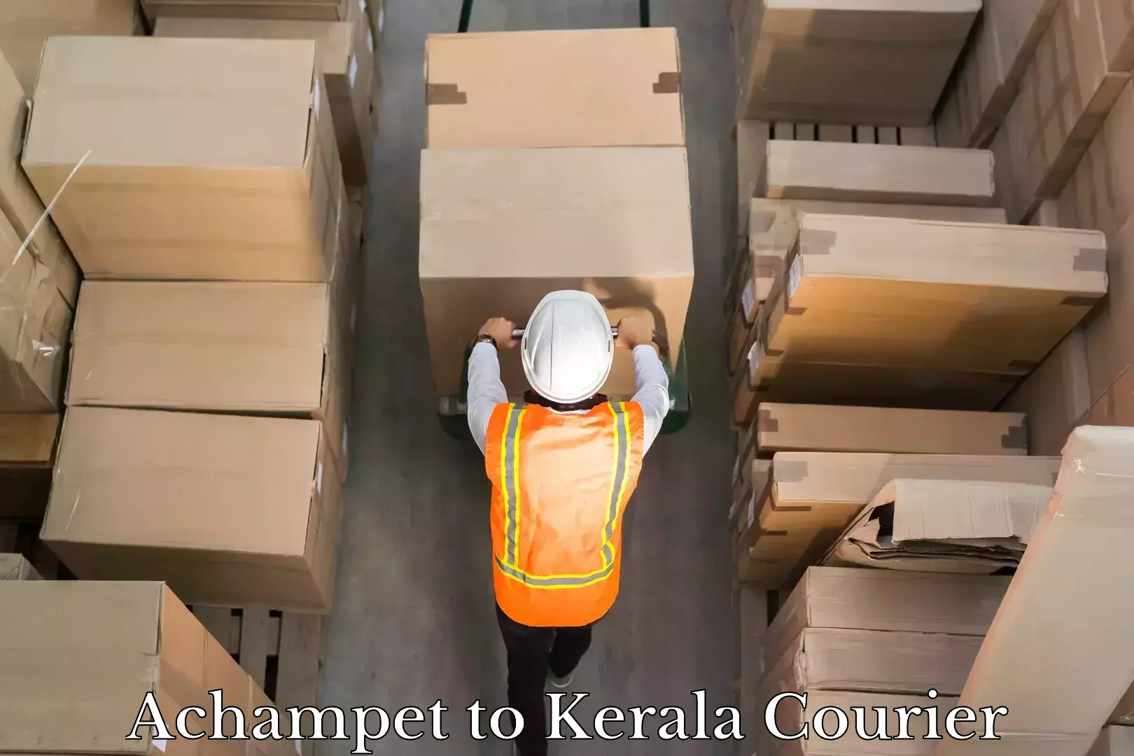 Parcel delivery automation Achampet to Balussery