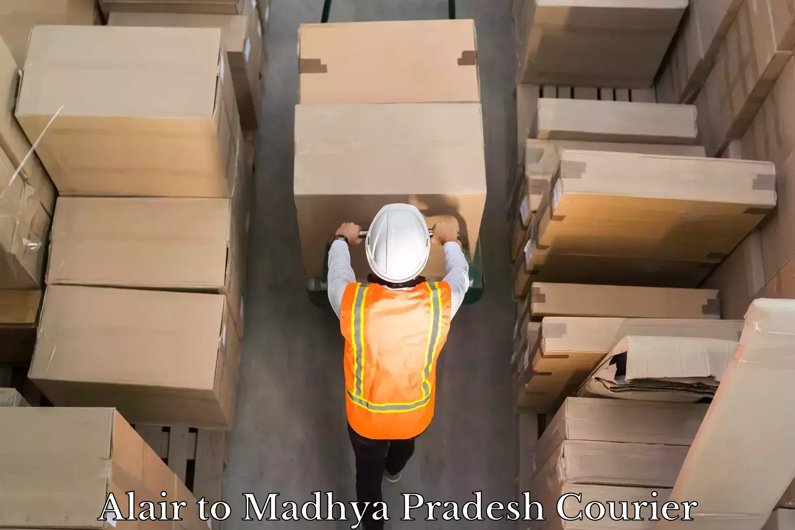 Courier dispatch services Alair to Madhya Pradesh