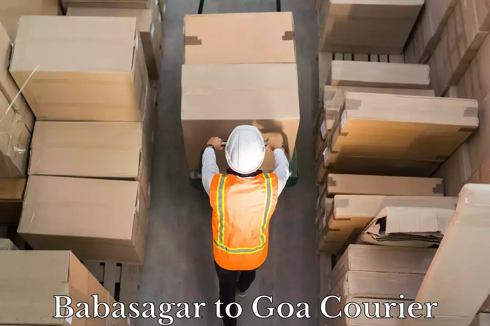Local courier options Babasagar to Goa
