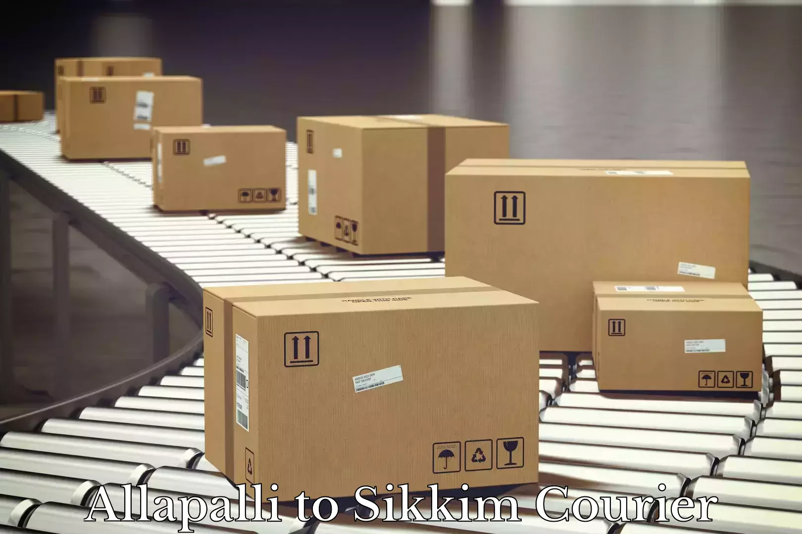 Smart parcel tracking Allapalli to Sikkim