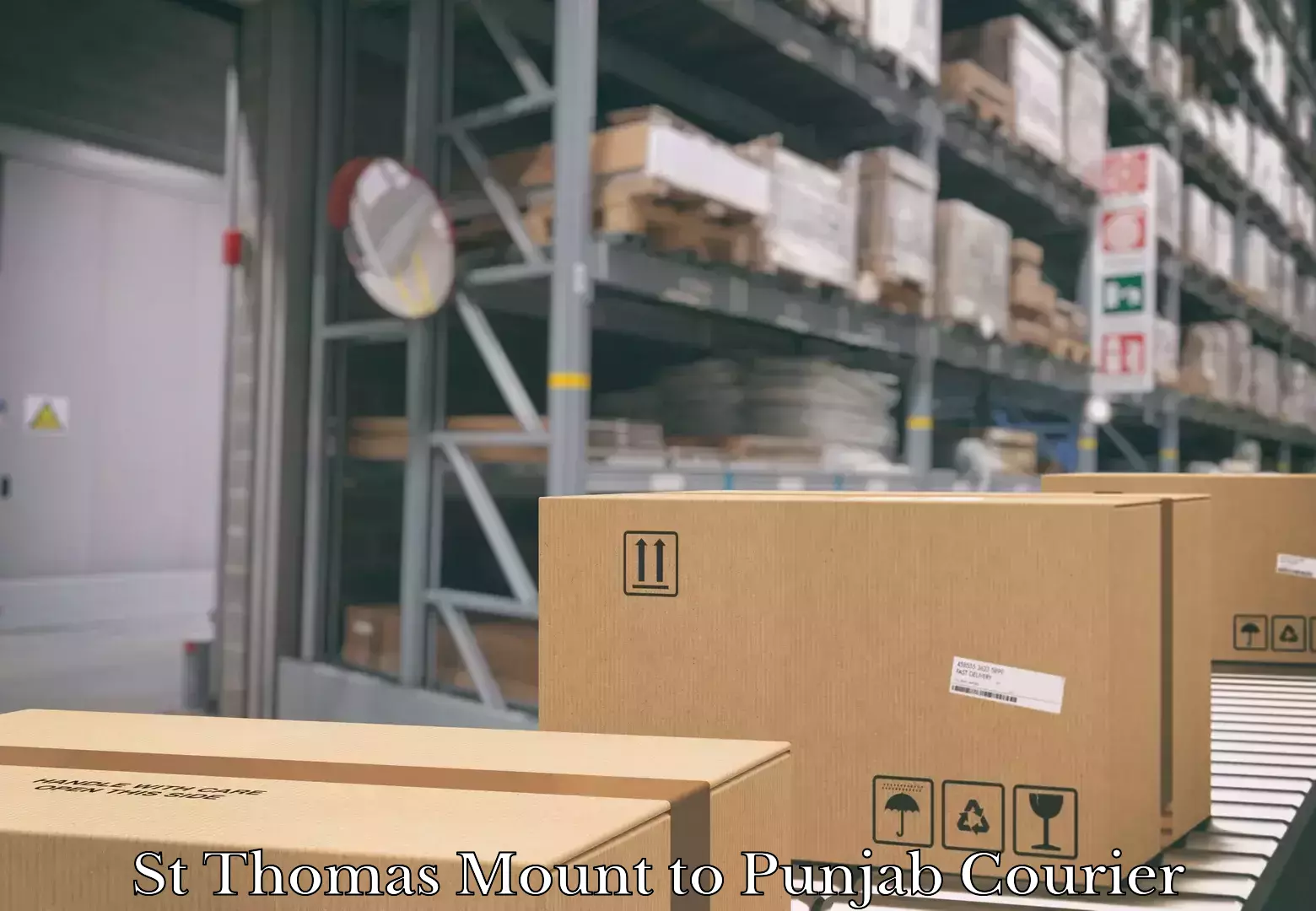 Efficient order fulfillment in St Thomas Mount to Dera Bassi