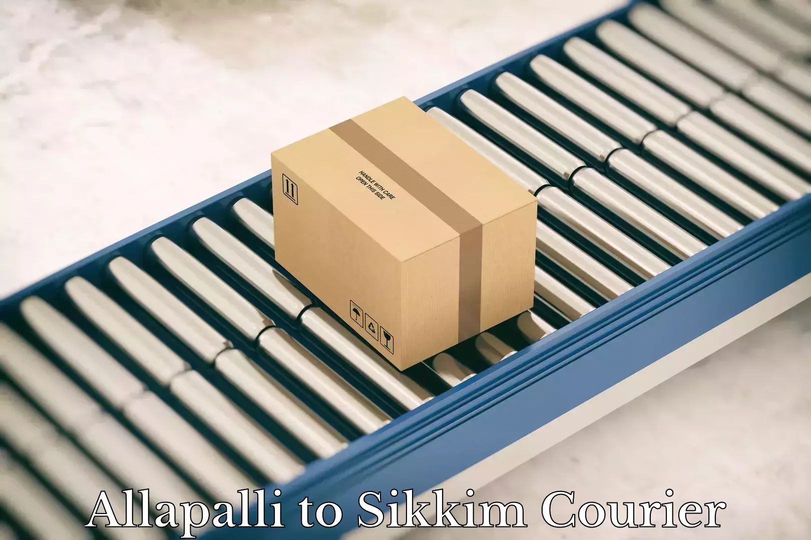 Dynamic courier services Allapalli to Sikkim