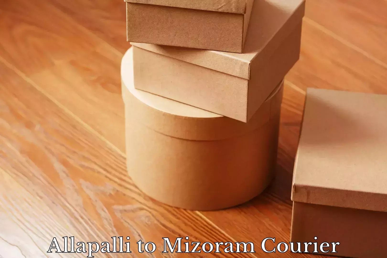 Flexible parcel services Allapalli to Mizoram