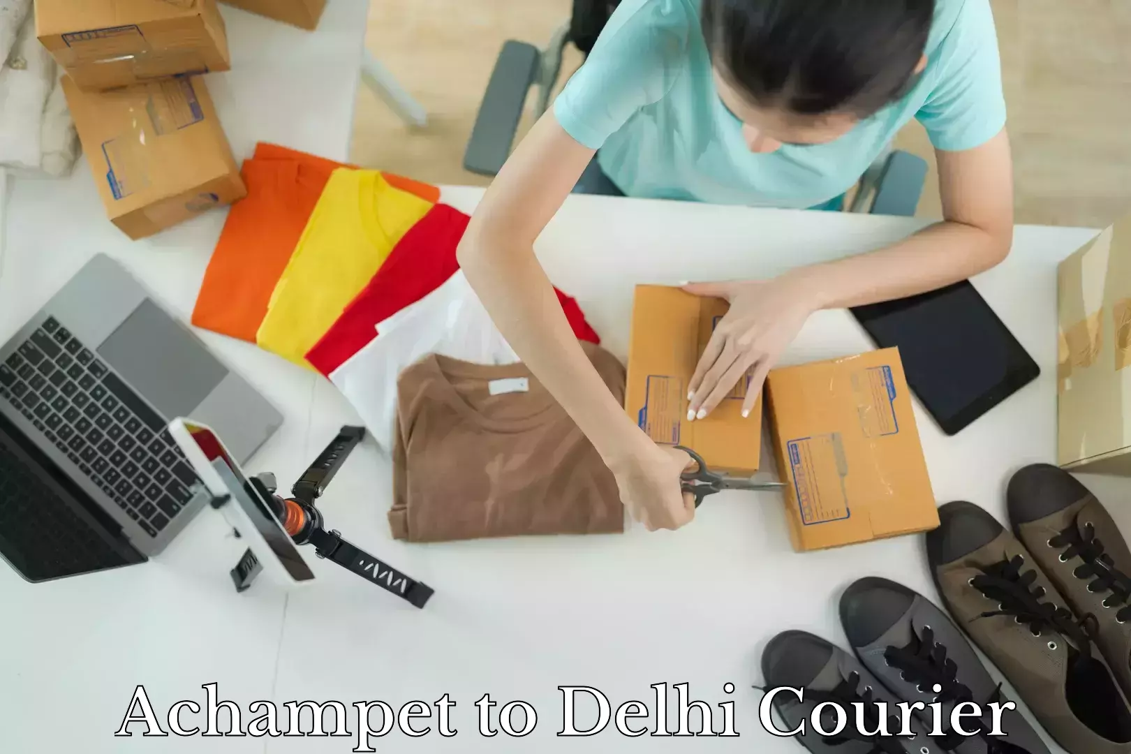 Customizable shipping options Achampet to IIT Delhi