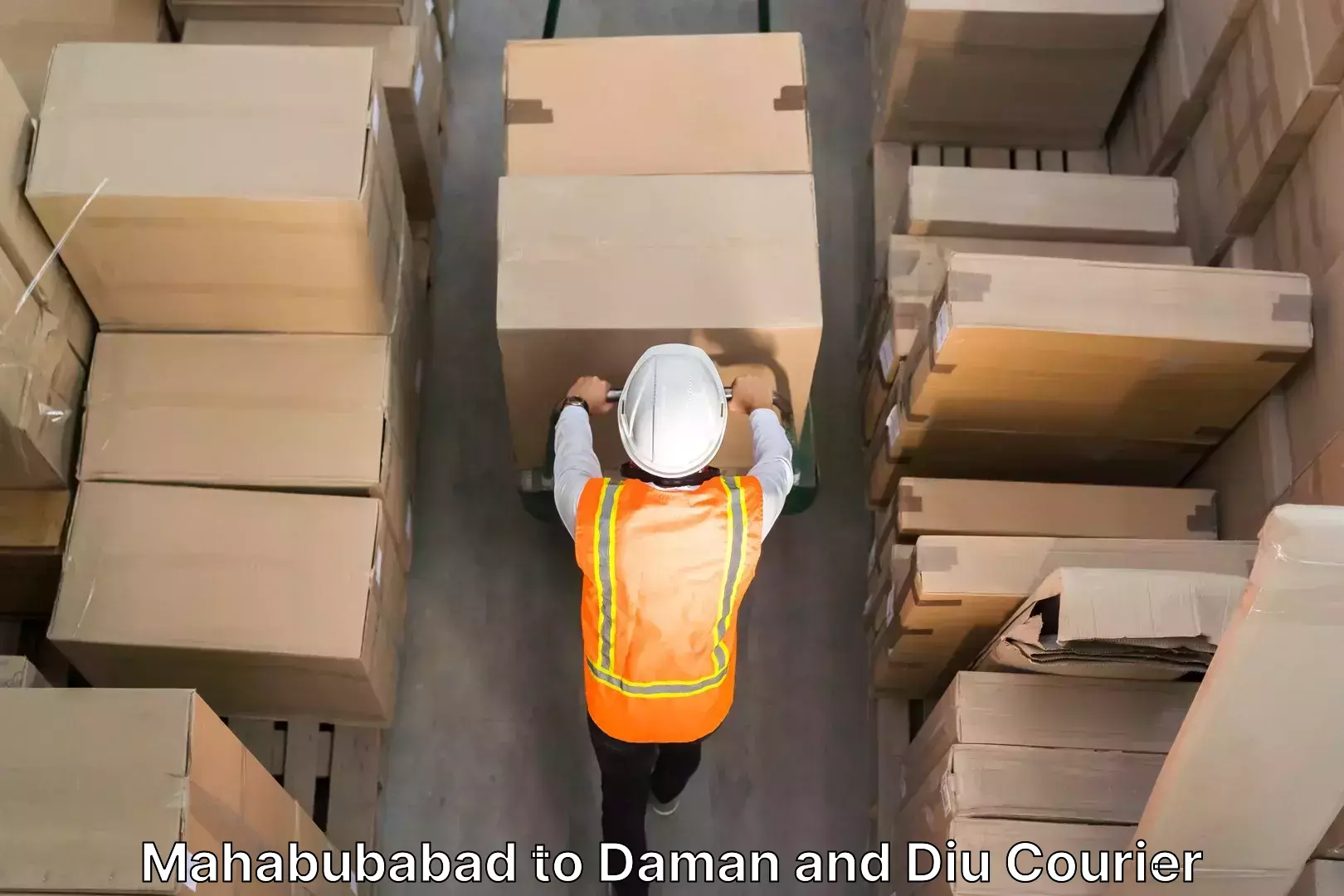 Affordable furniture movers Mahabubabad to Daman and Diu
