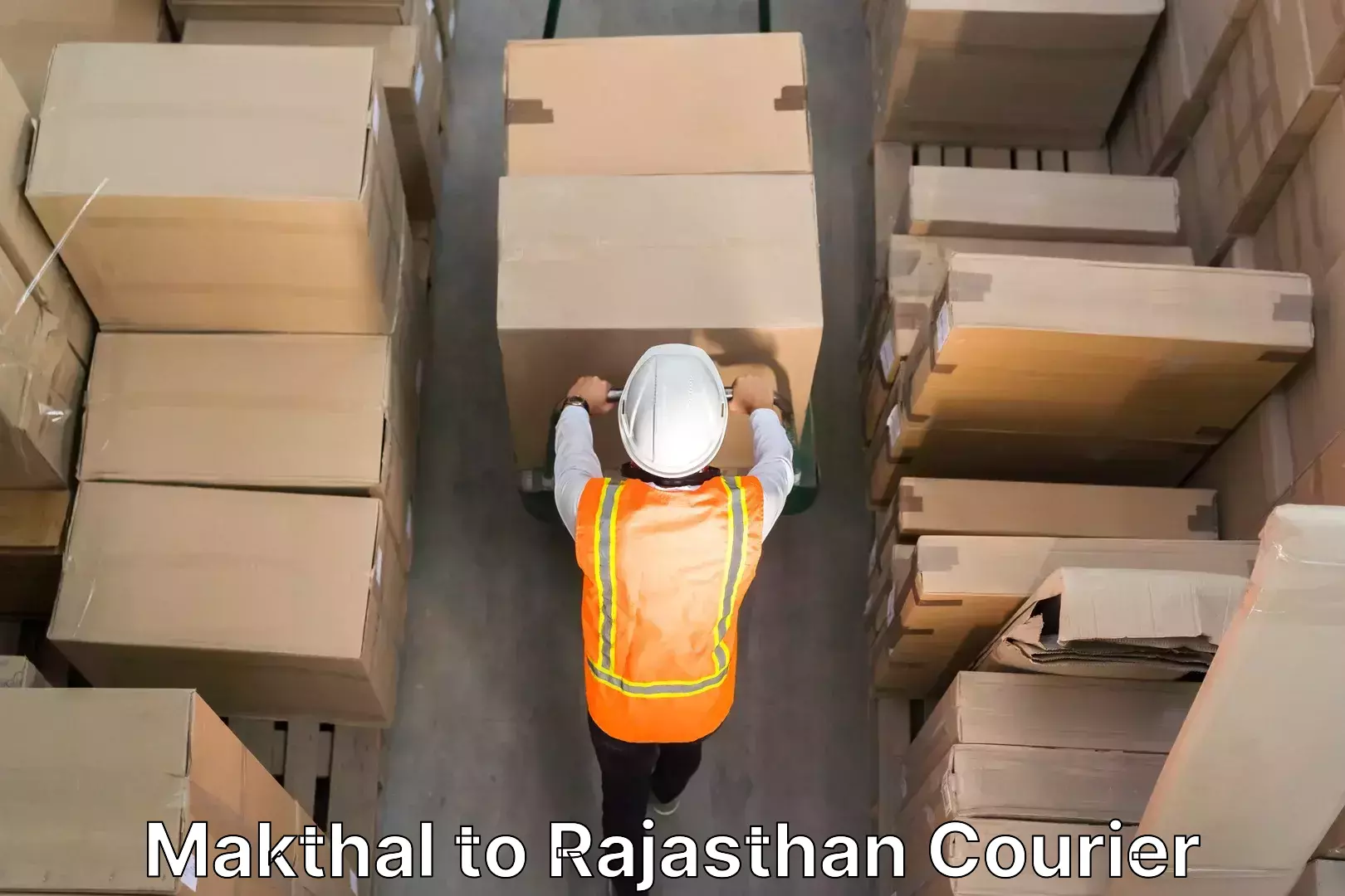 Professional packing and transport Makthal to Rajasthan