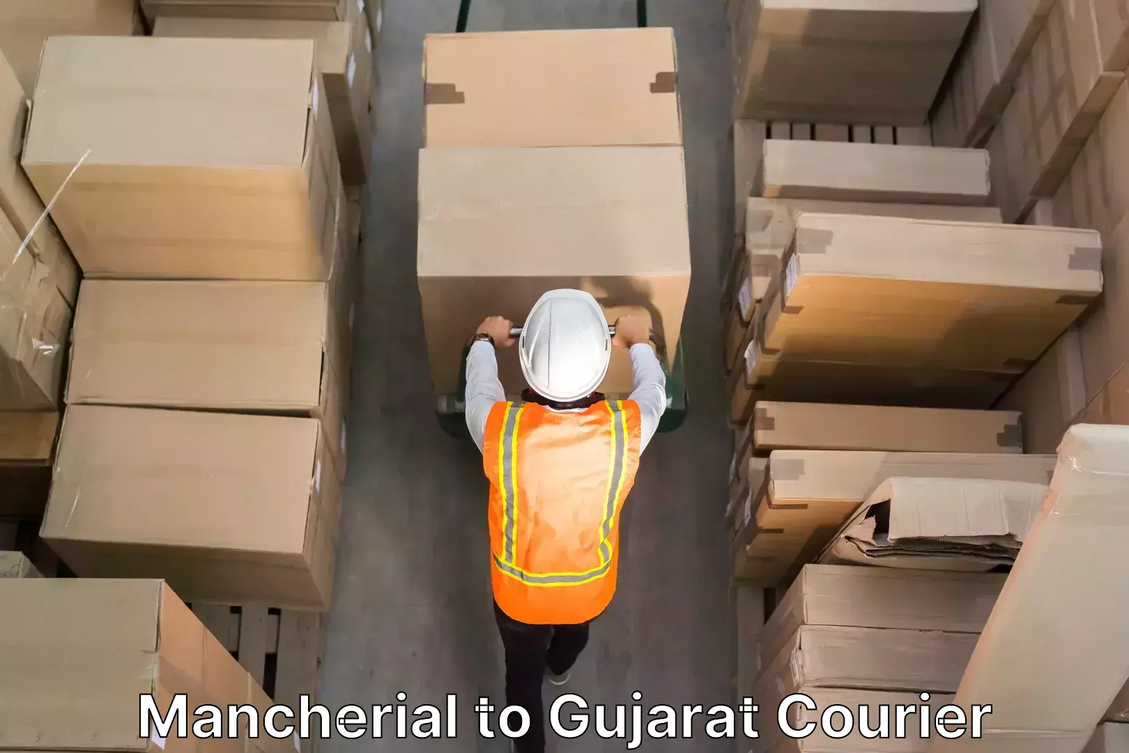 Custom household moving Mancherial to Una Gir Somnath