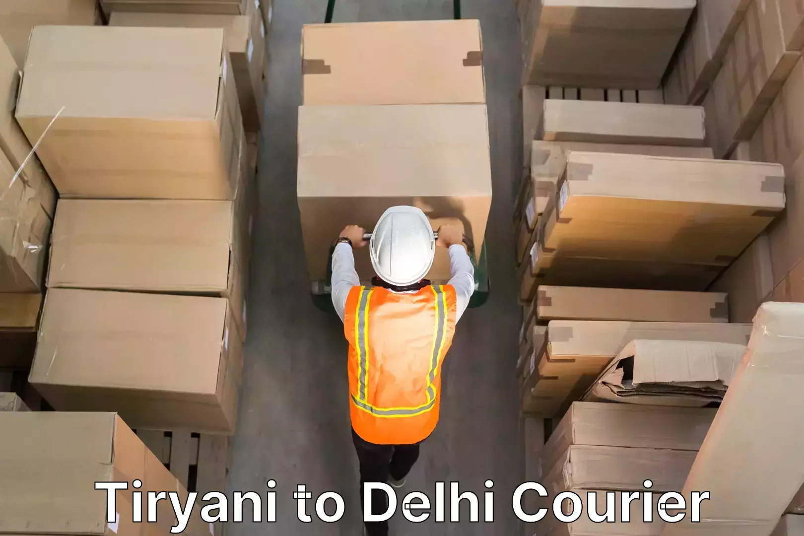 Household moving and storage Tiryani to Delhi