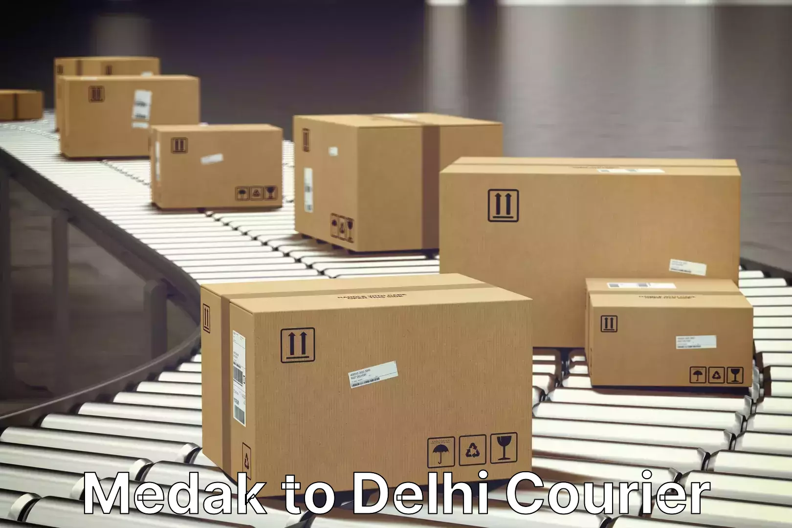 Reliable goods transport Medak to Delhi