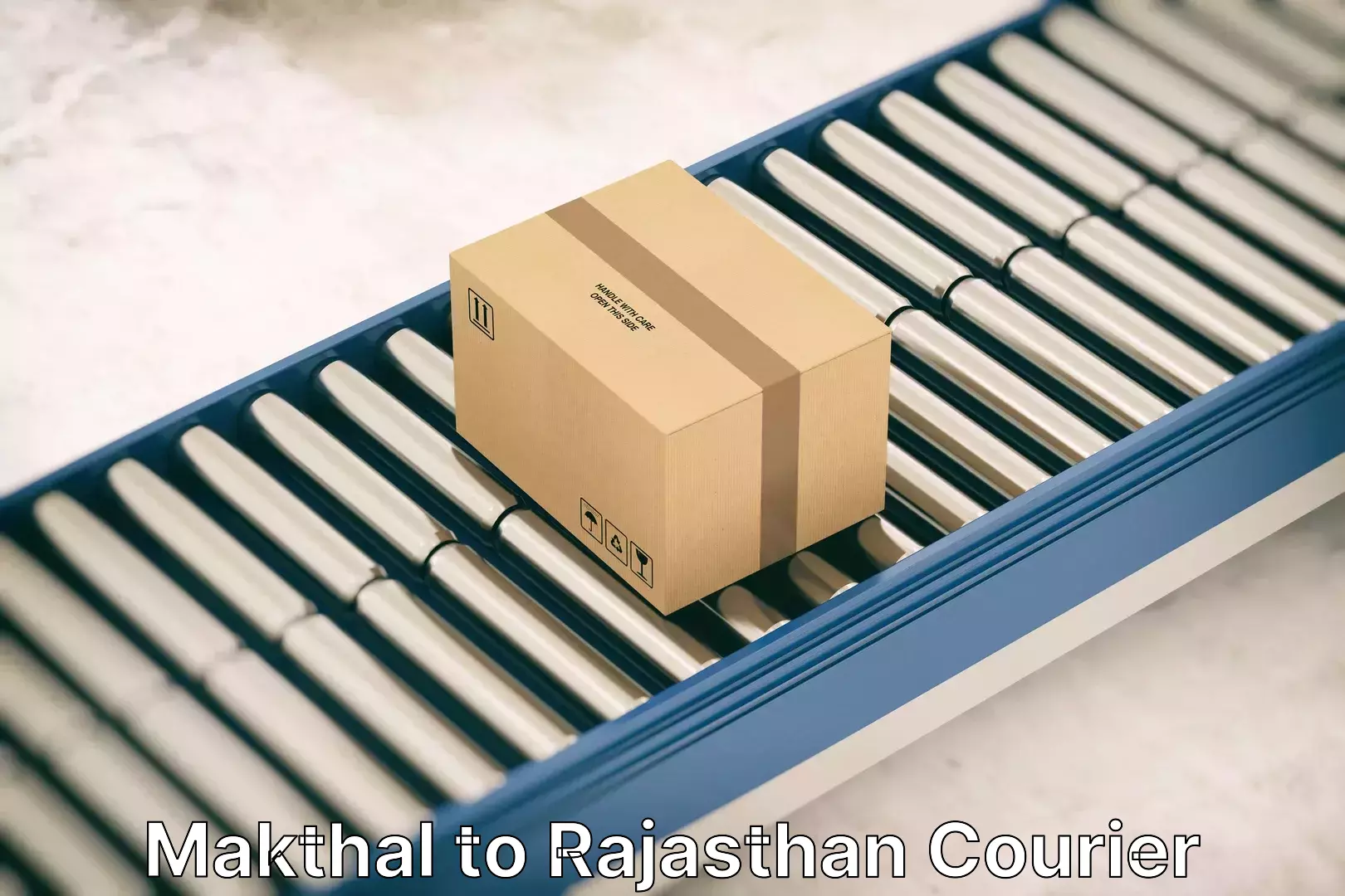 Reliable relocation services in Makthal to Rajasthan