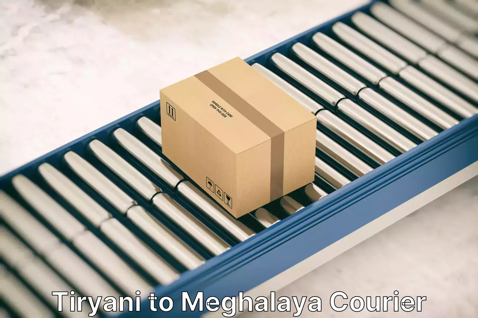 Moving and storage services Tiryani to Meghalaya