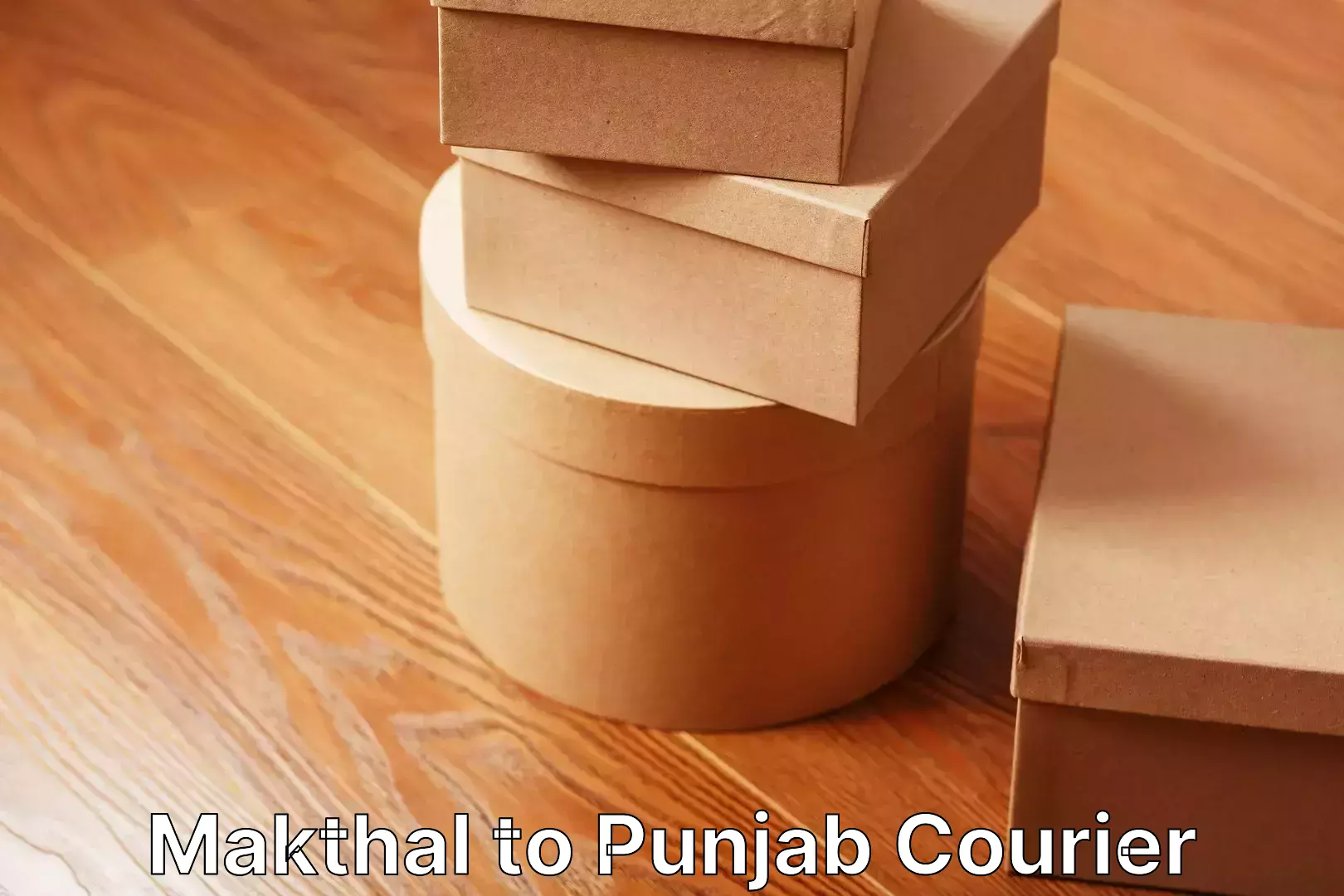 Moving and packing experts Makthal to Punjab