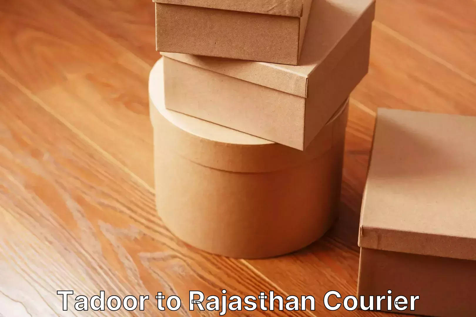 Household goods movers Tadoor to Rajasthan