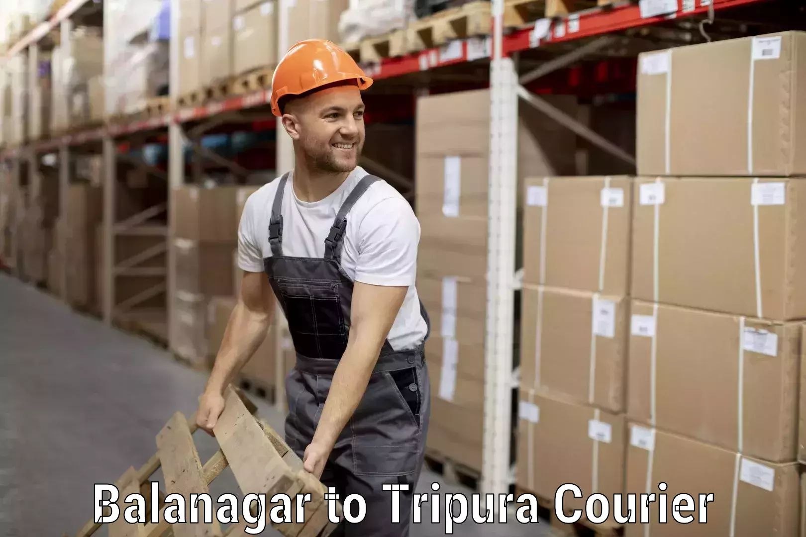 Global baggage shipping Balanagar to NIT Agartala