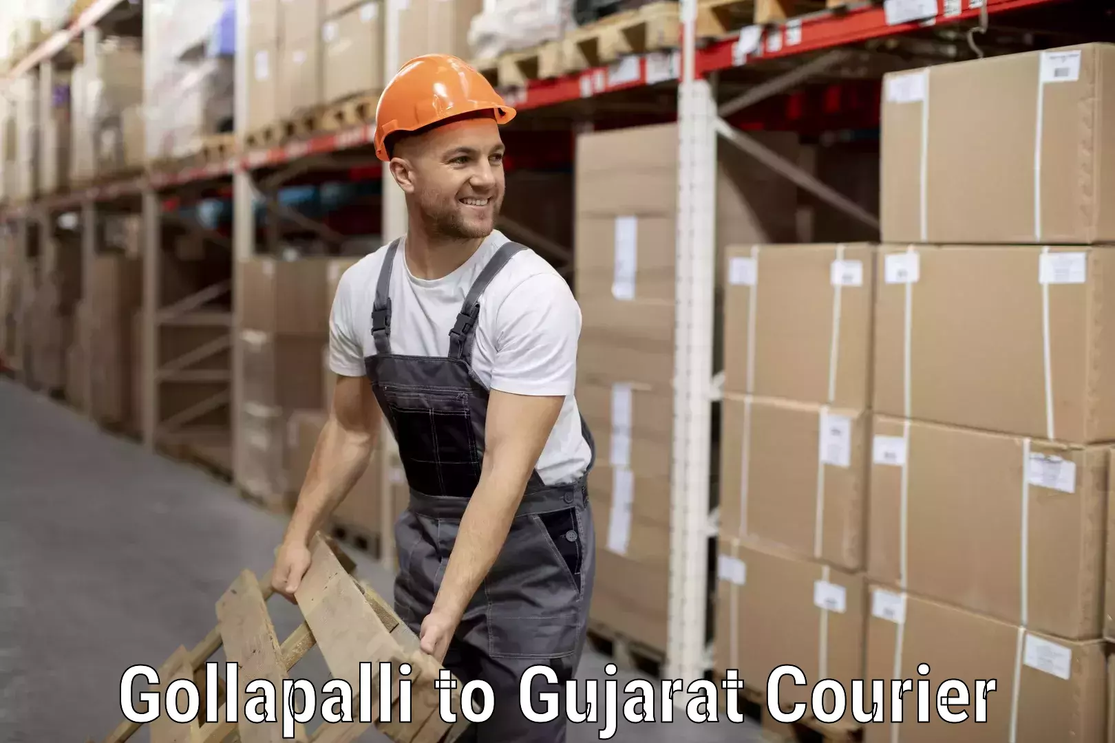 Baggage transport calculator Gollapalli to Gujarat