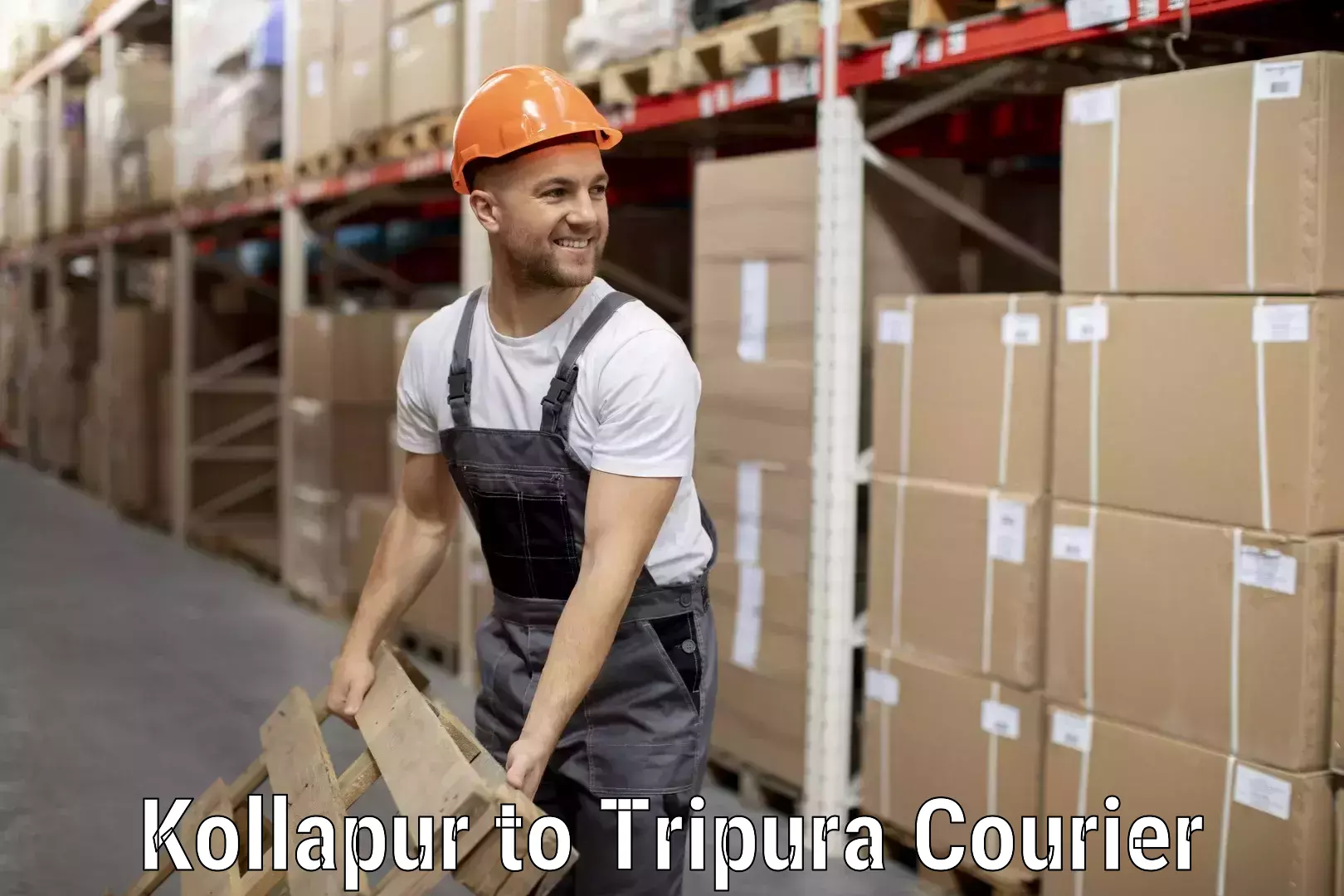 Baggage courier strategy Kollapur to Tripura