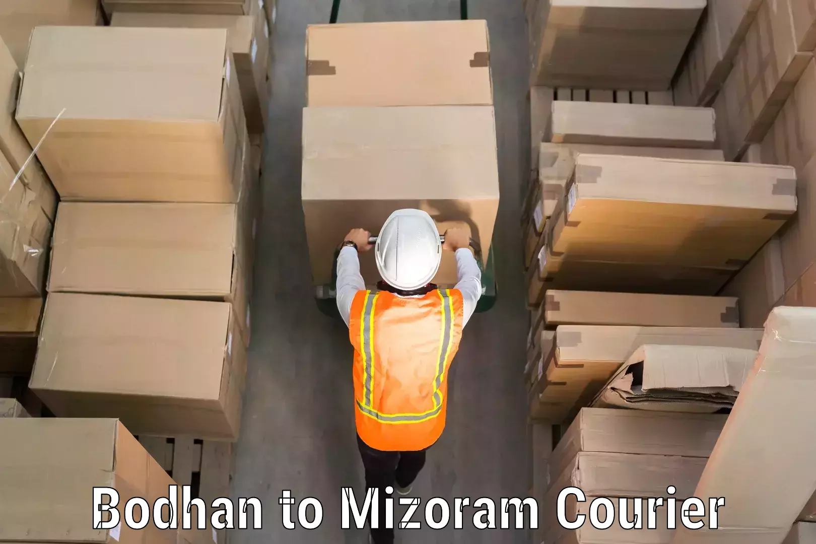 Professional baggage transport in Bodhan to Mizoram
