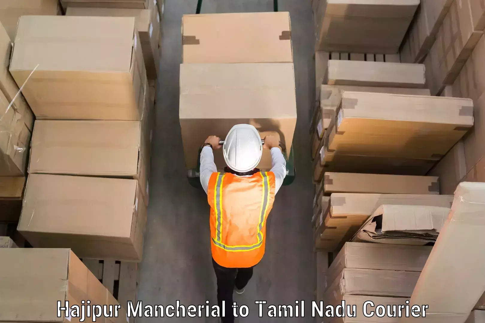 Luggage shipping rates calculator Hajipur Mancherial to Thiruthuraipoondi