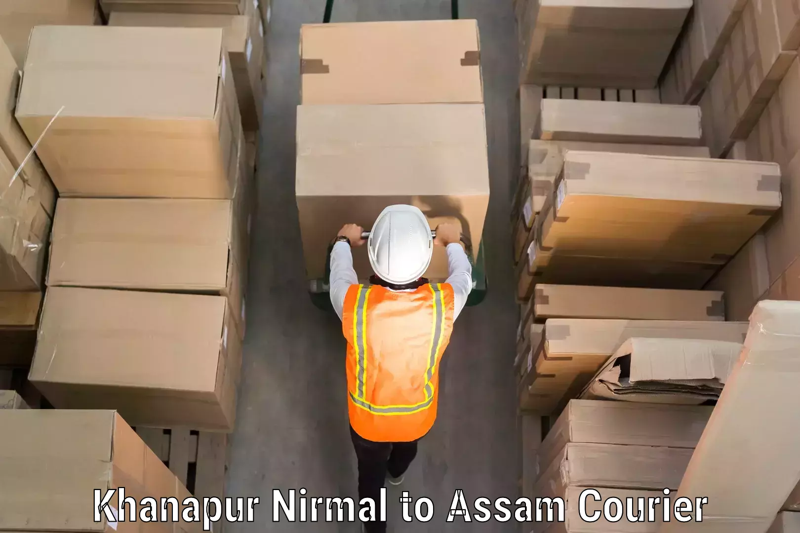 Luggage shipment tracking Khanapur Nirmal to Hajo