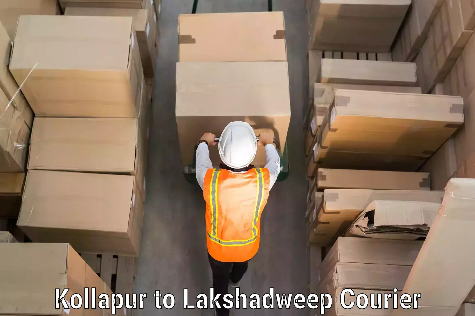 Emergency baggage service Kollapur to Lakshadweep