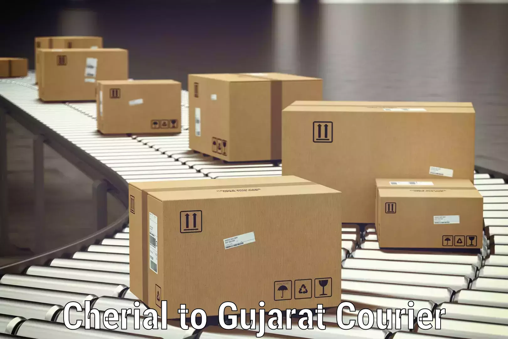 Single item baggage courier Cherial to Rajkot