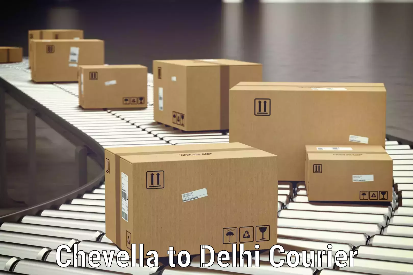 Baggage courier strategy Chevella to Ramesh Nagar