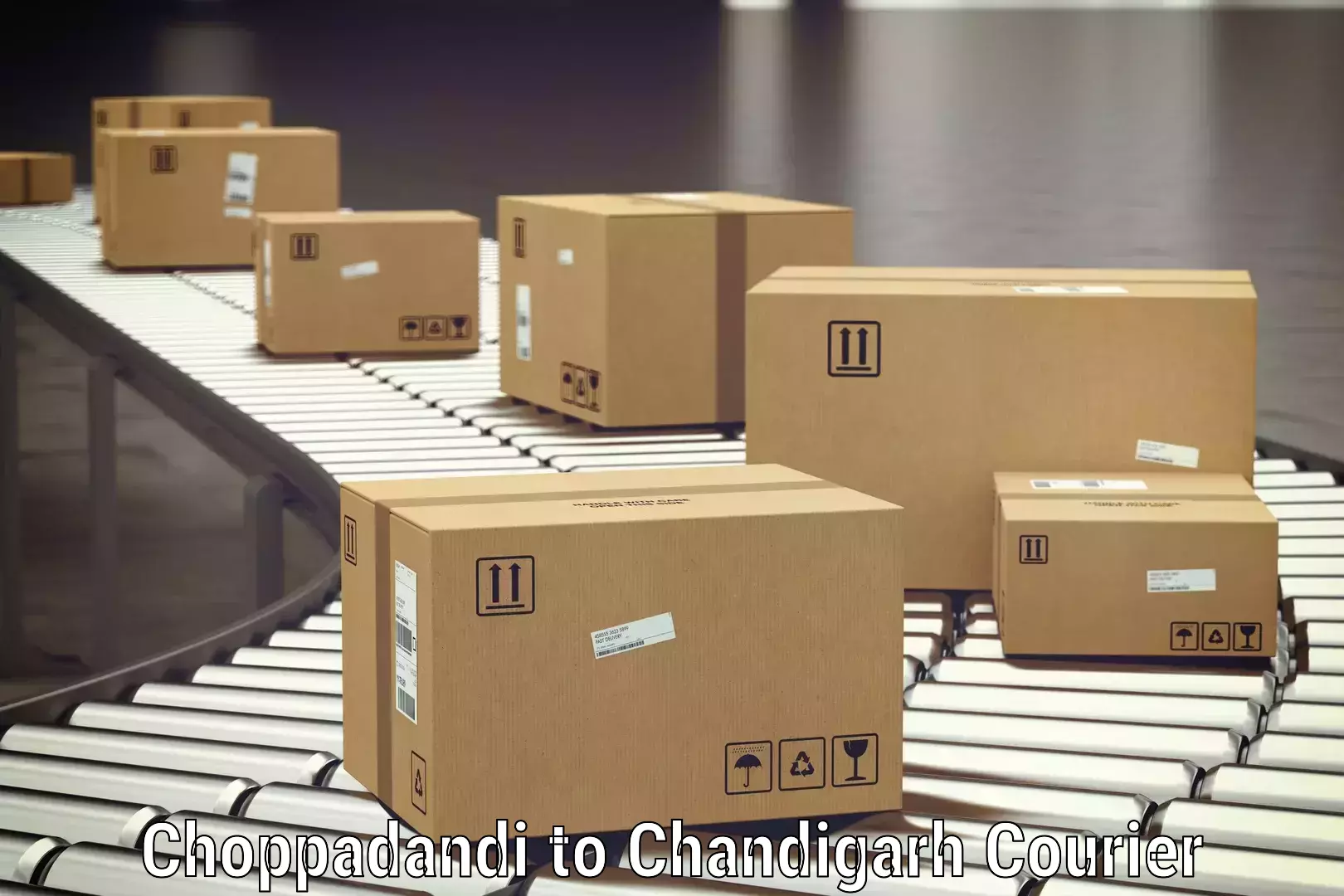 Advanced baggage shipping Choppadandi to Panjab University Chandigarh