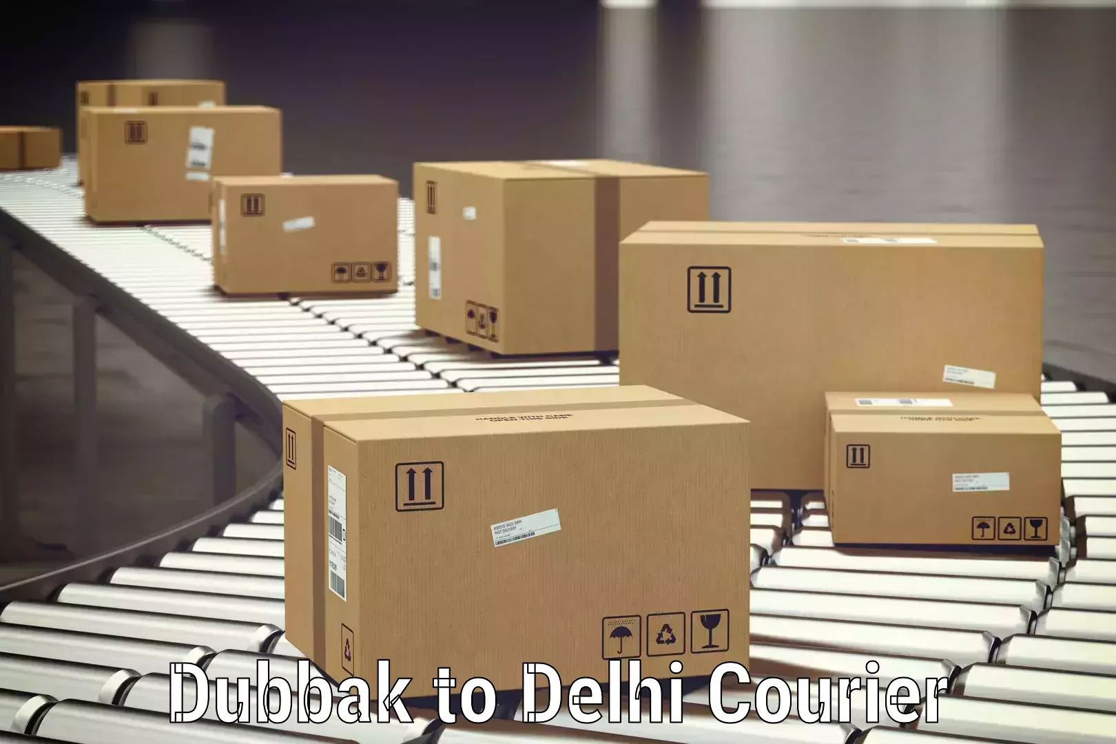 Baggage delivery optimization in Dubbak to Delhi
