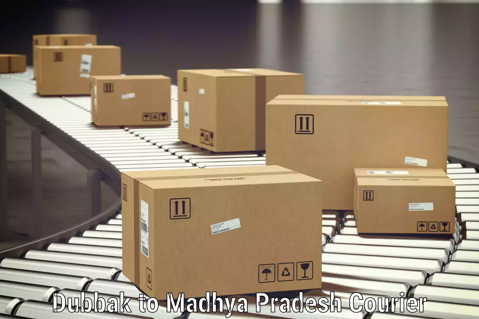 Suburban luggage delivery in Dubbak to Madhya Pradesh