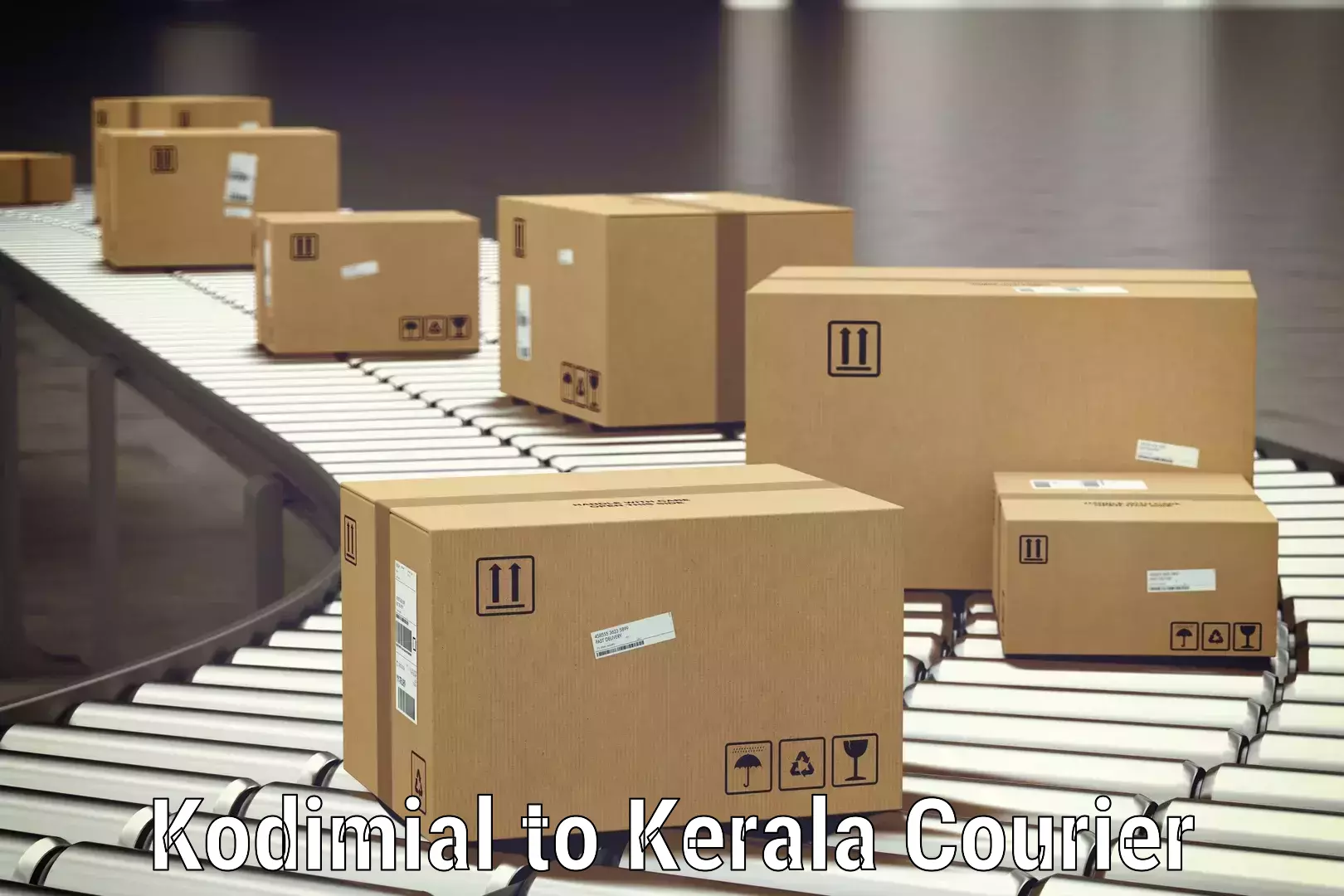 Baggage delivery estimate Kodimial to Pandikkad