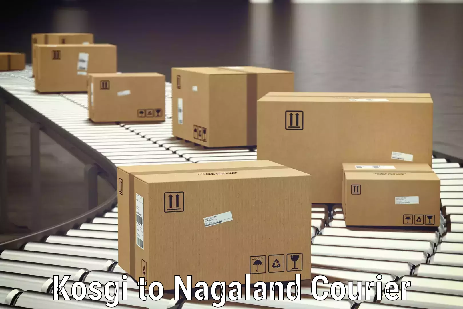 Luggage shipping estimate Kosgi to Tuensang