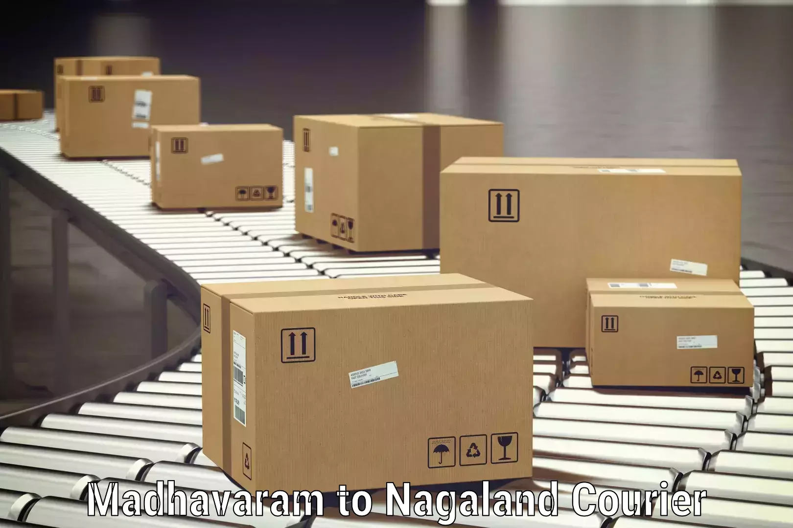 Luggage shipment tracking Madhavaram to NIT Nagaland