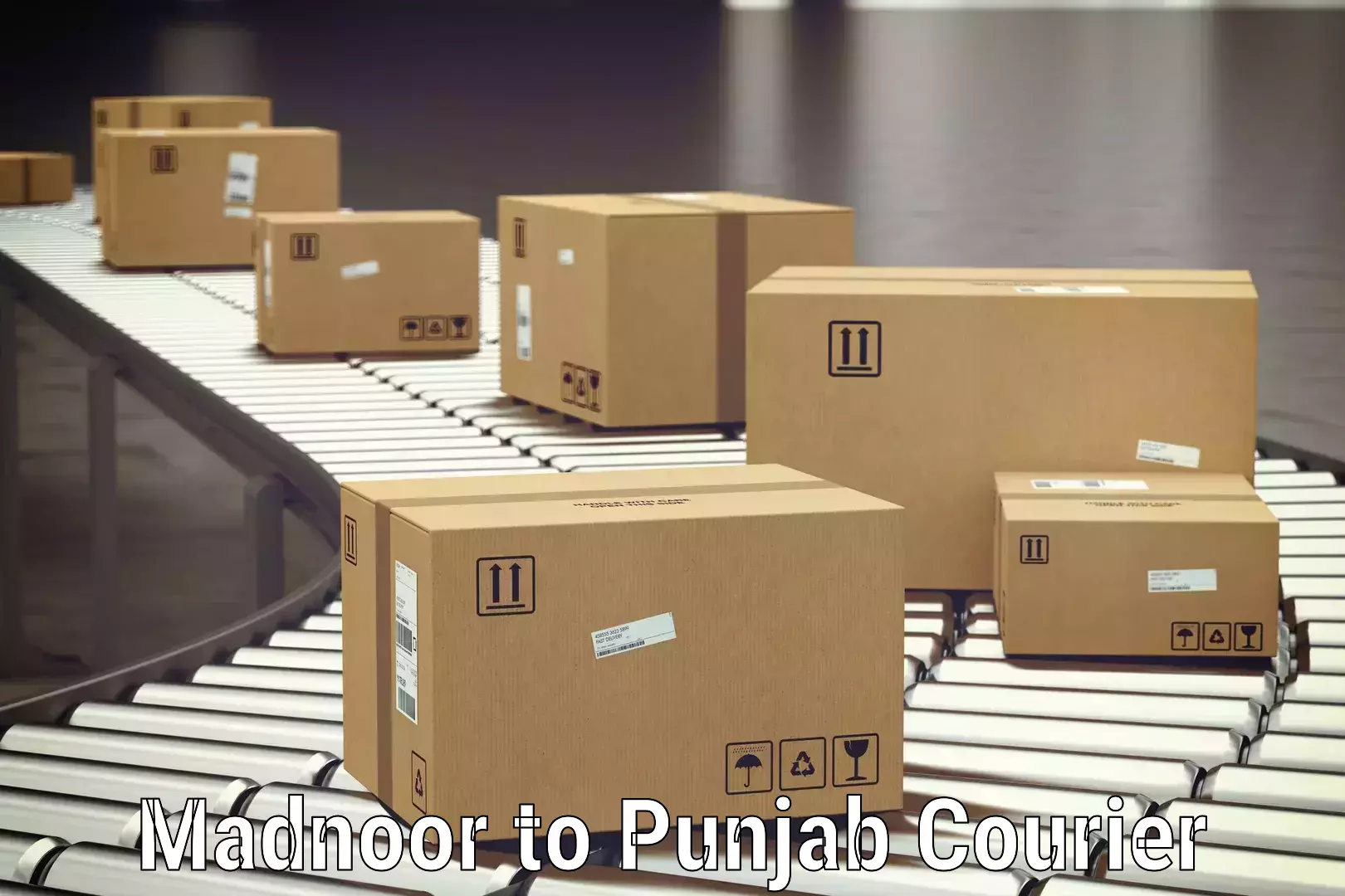 Baggage delivery scheduling Madnoor to Punjab