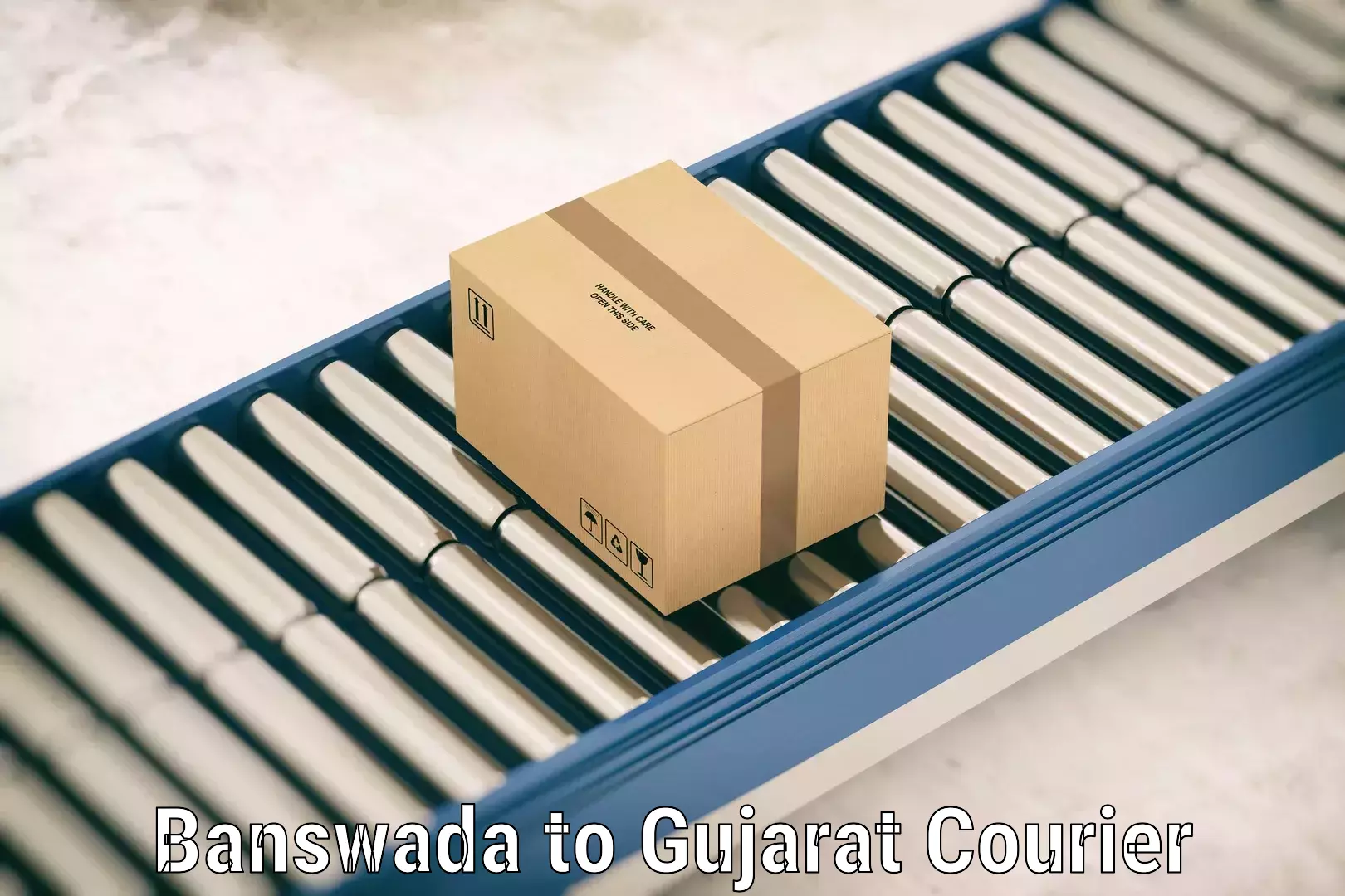 Reliable luggage courier in Banswada to Chotila
