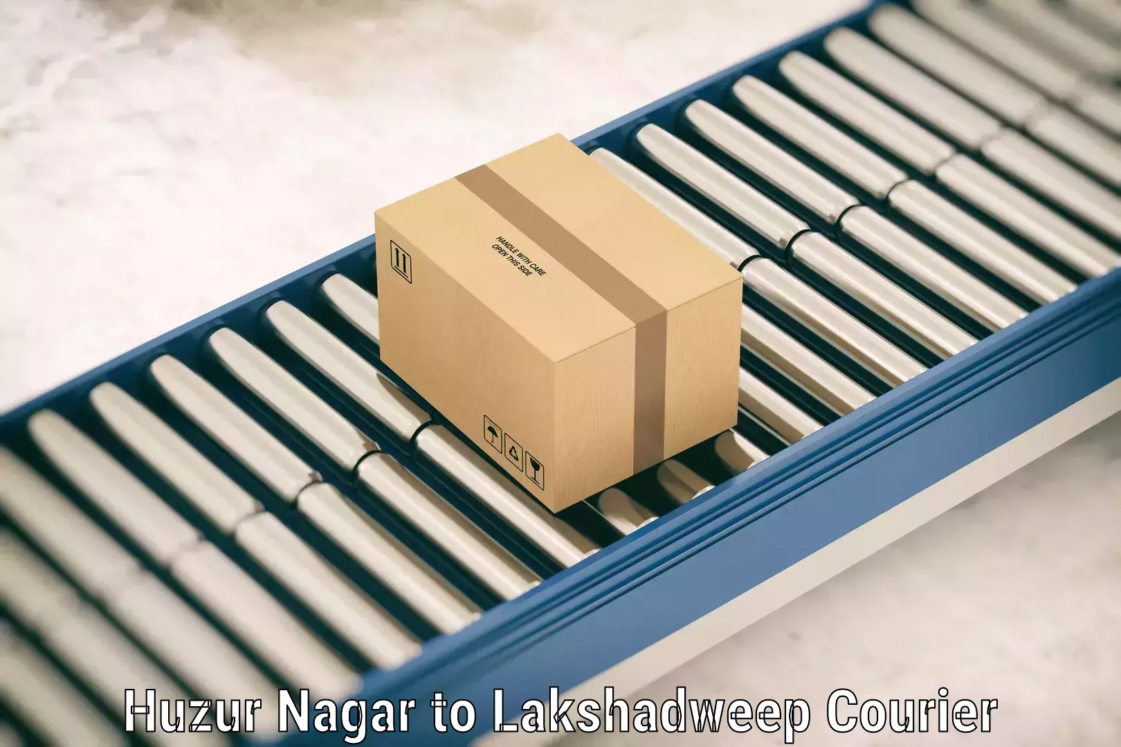 Baggage courier strategy Huzur Nagar to Lakshadweep