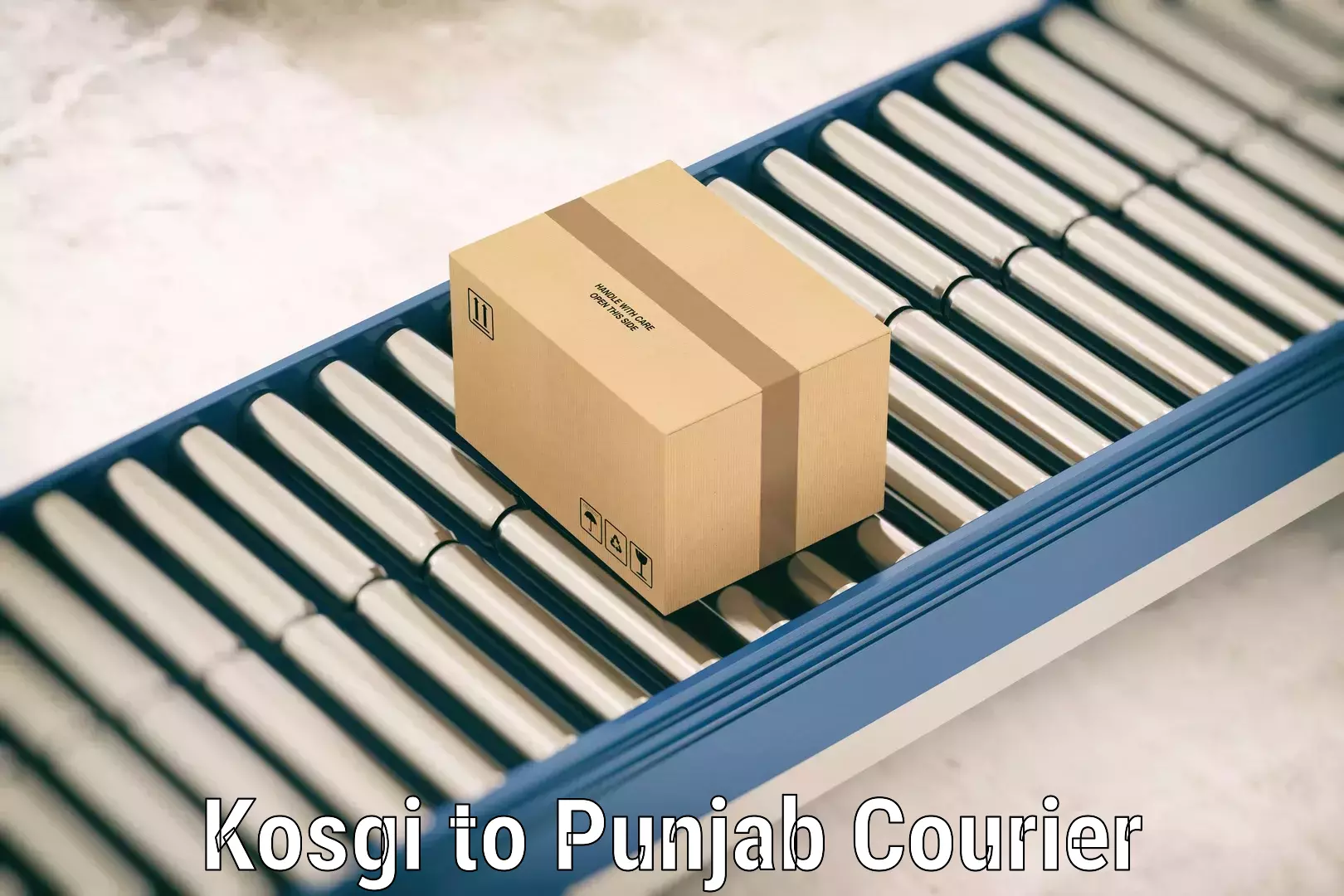 Artwork baggage courier Kosgi to Punjab