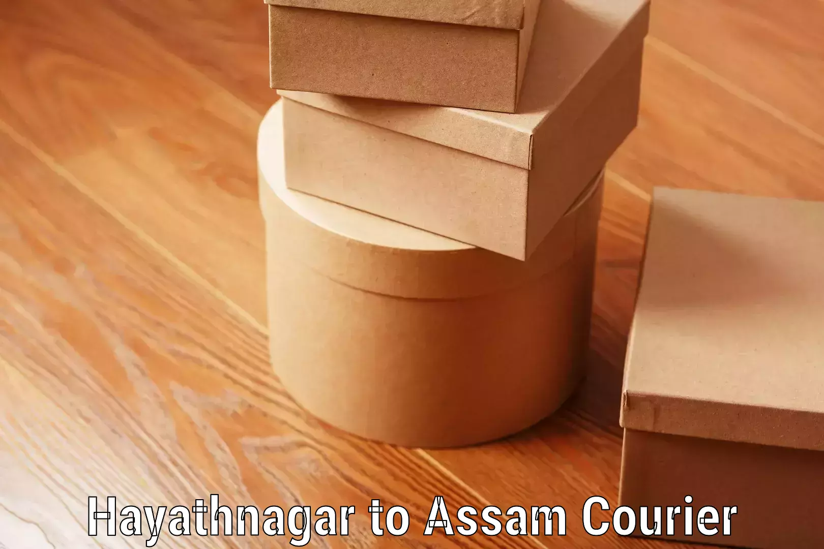 Baggage courier strategy Hayathnagar to Rangia