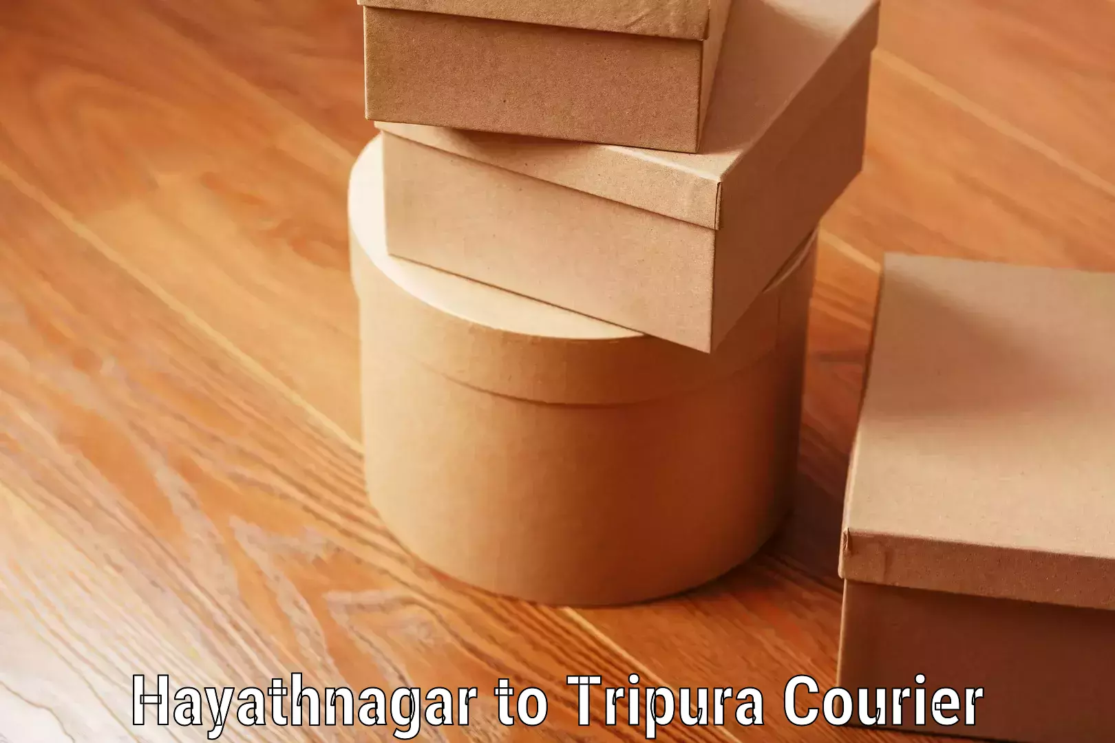 Light baggage courier Hayathnagar to South Tripura