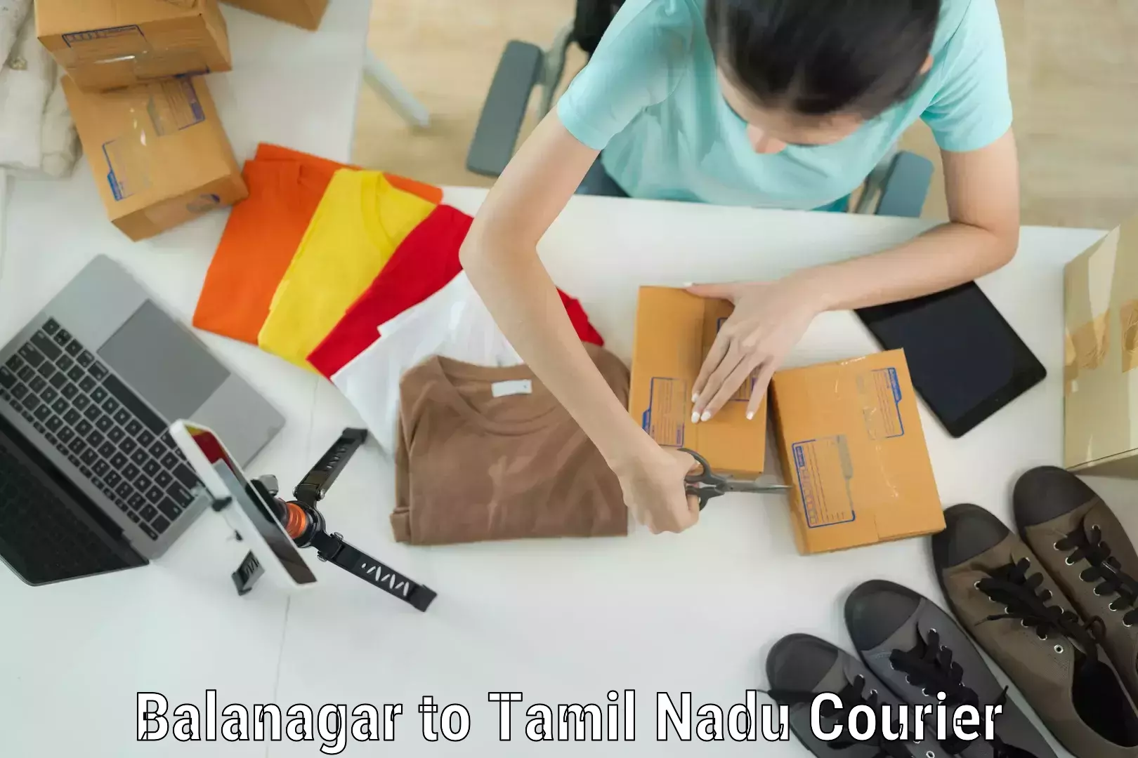 Luggage delivery estimate Balanagar to Tamil Nadu