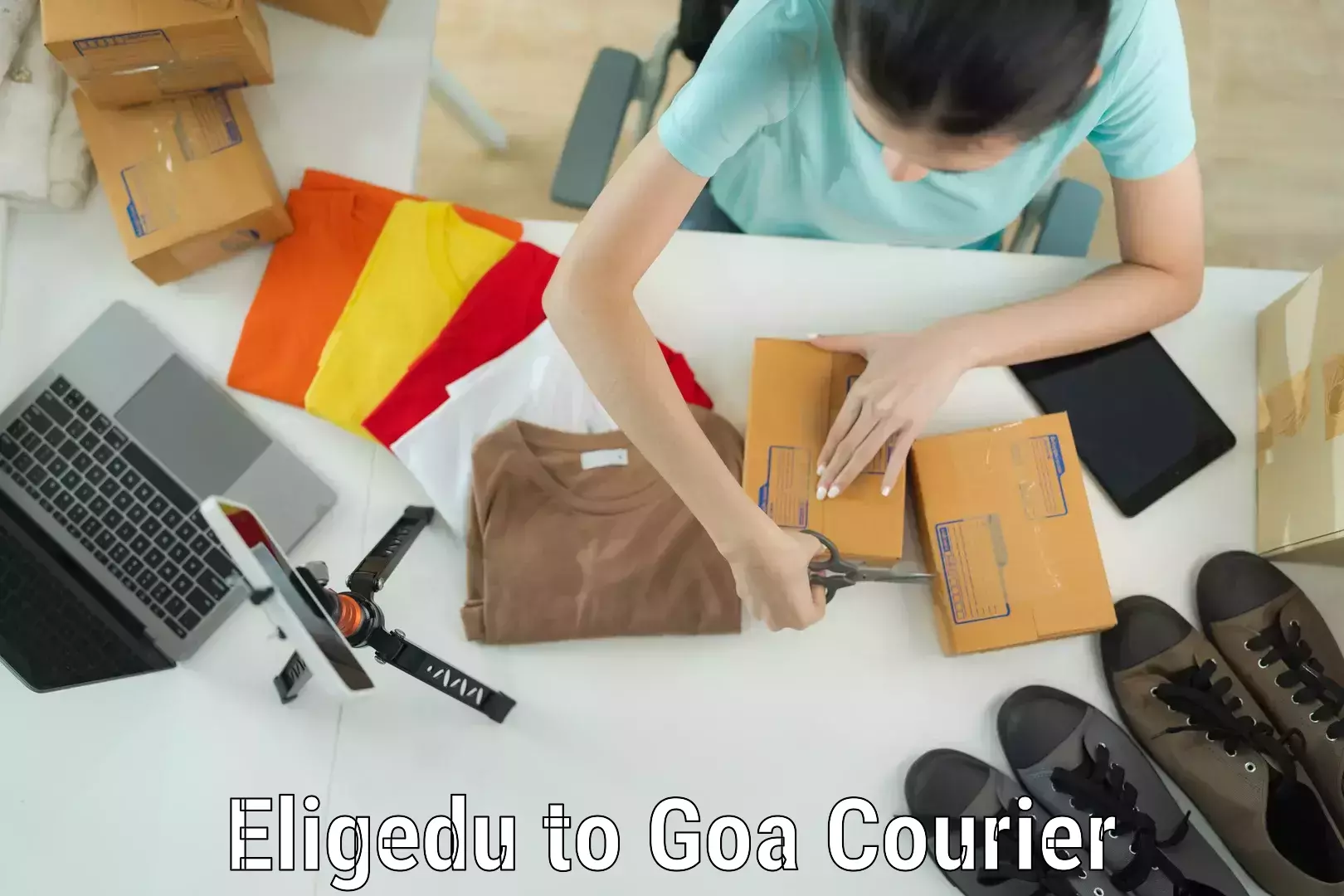 Luggage dispatch service Eligedu to Goa