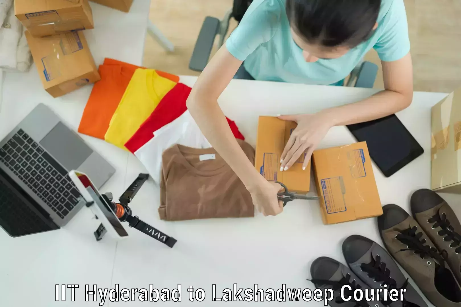 Luggage courier rates calculator in IIT Hyderabad to Lakshadweep