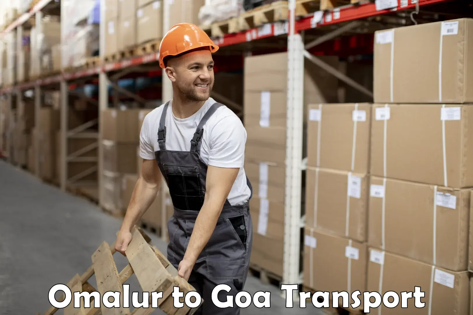Container transport service Omalur to Goa