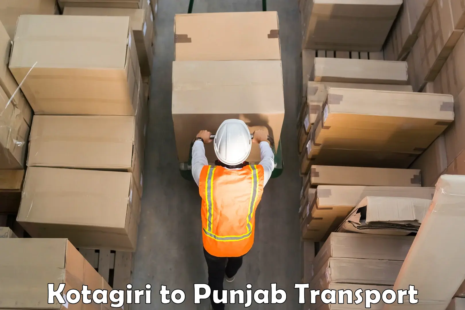Delivery service Kotagiri to Punjab