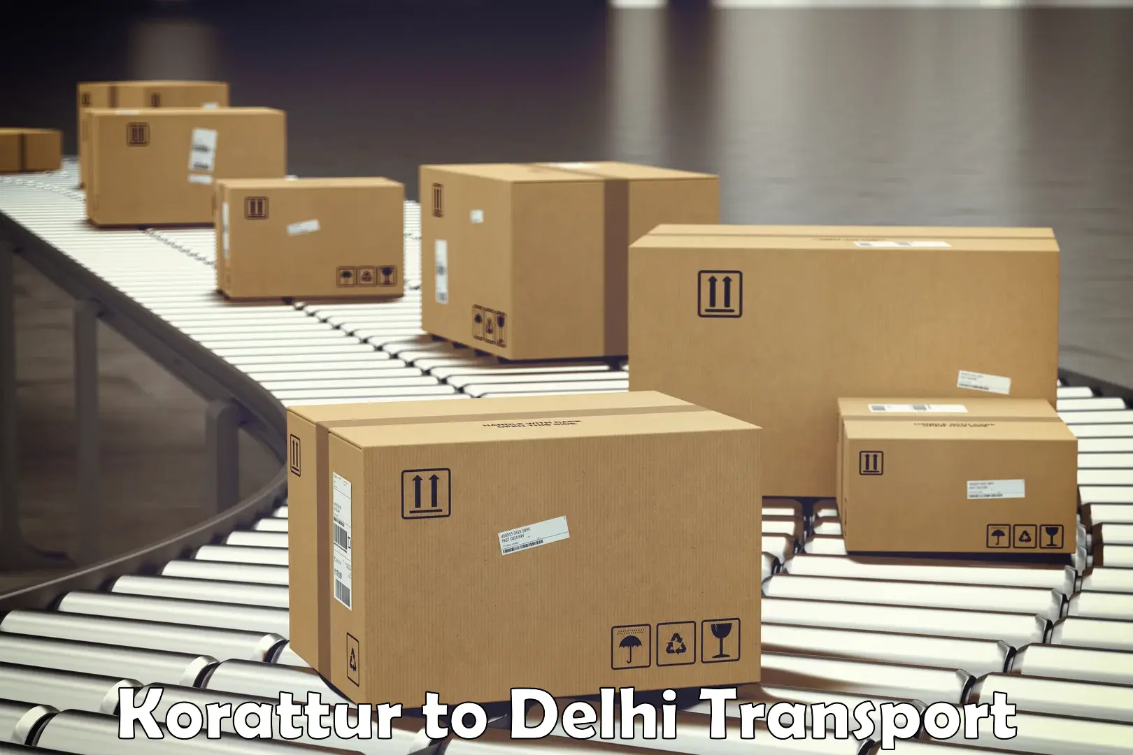 Intercity goods transport in Korattur to University of Delhi