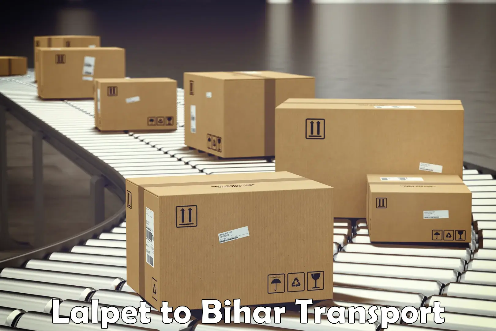 Two wheeler transport services Lalpet to Banka
