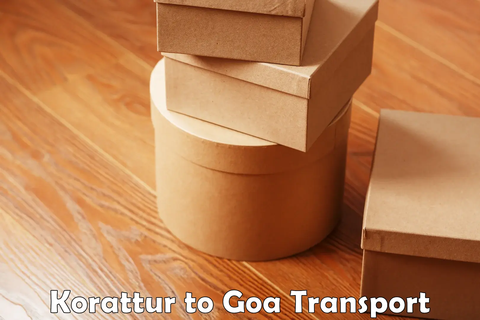Inland transportation services Korattur to Goa University
