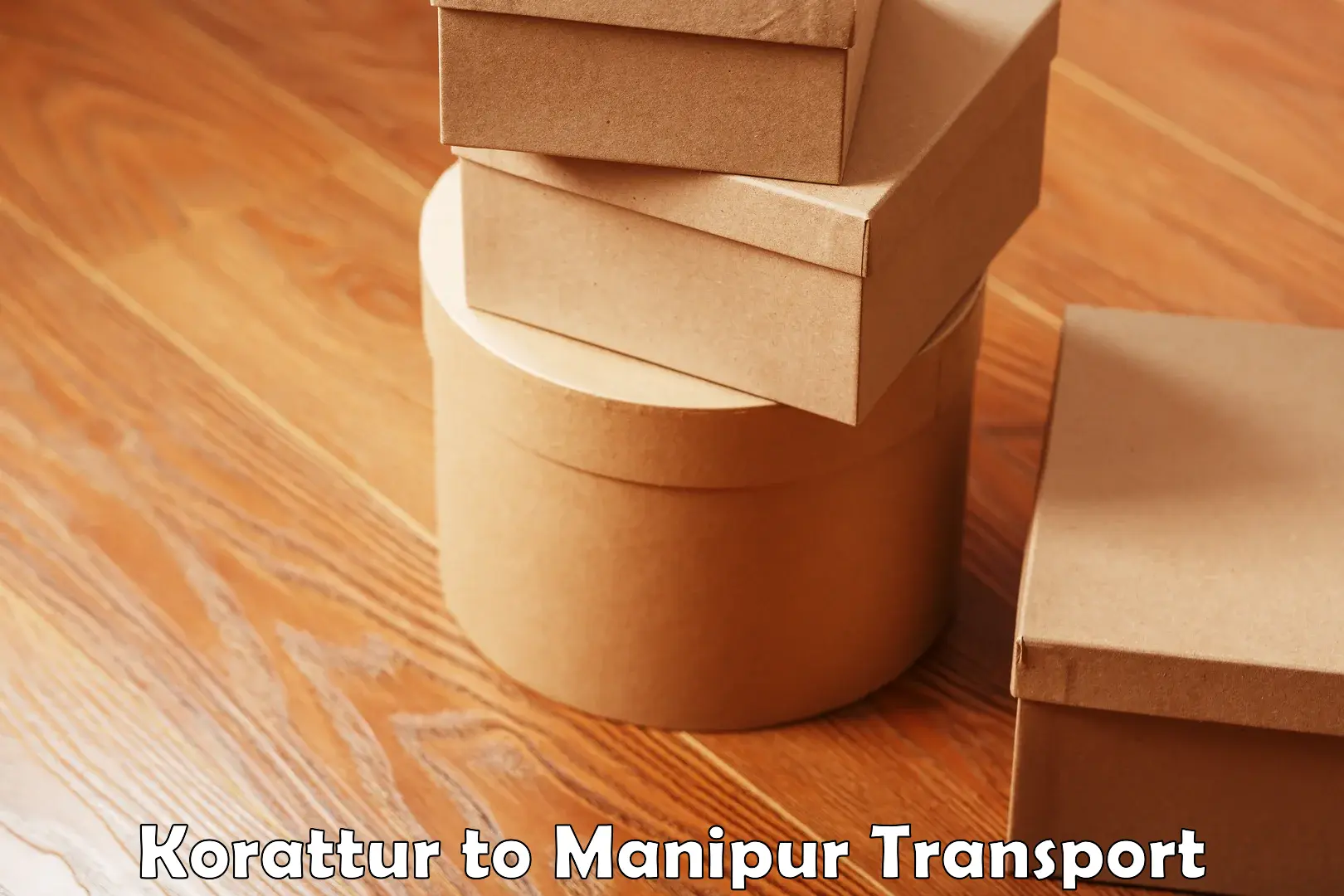 Online transport booking Korattur to Manipur