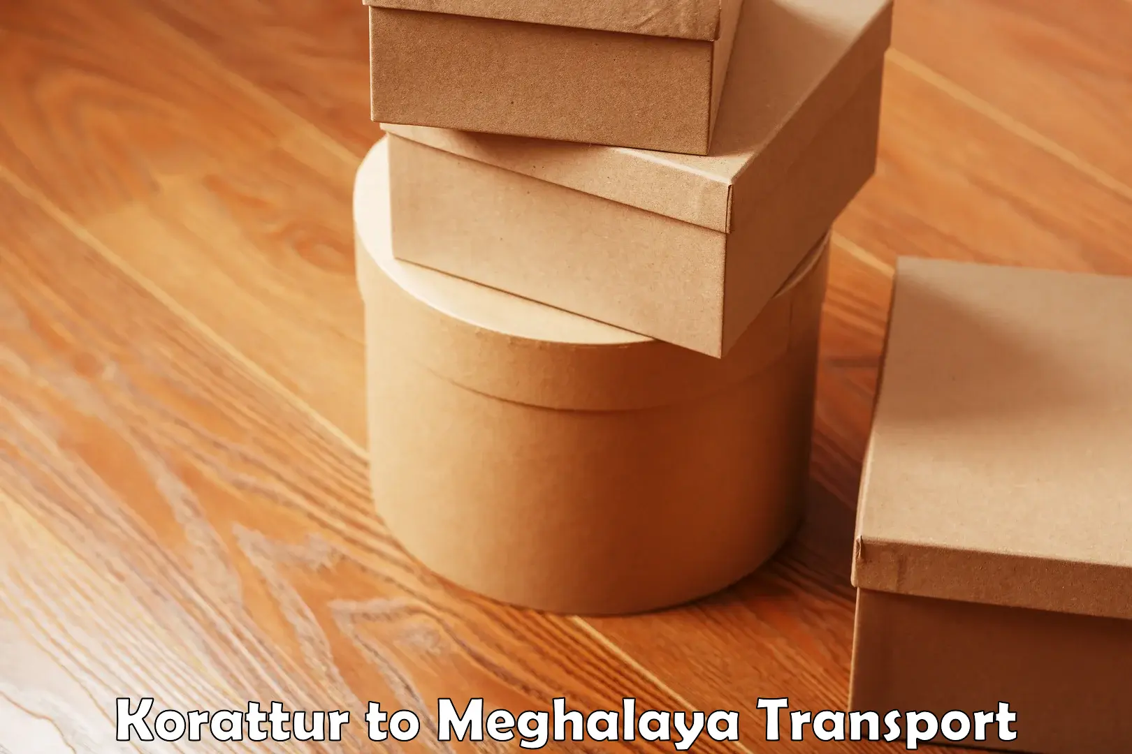 Online transport service Korattur to Meghalaya