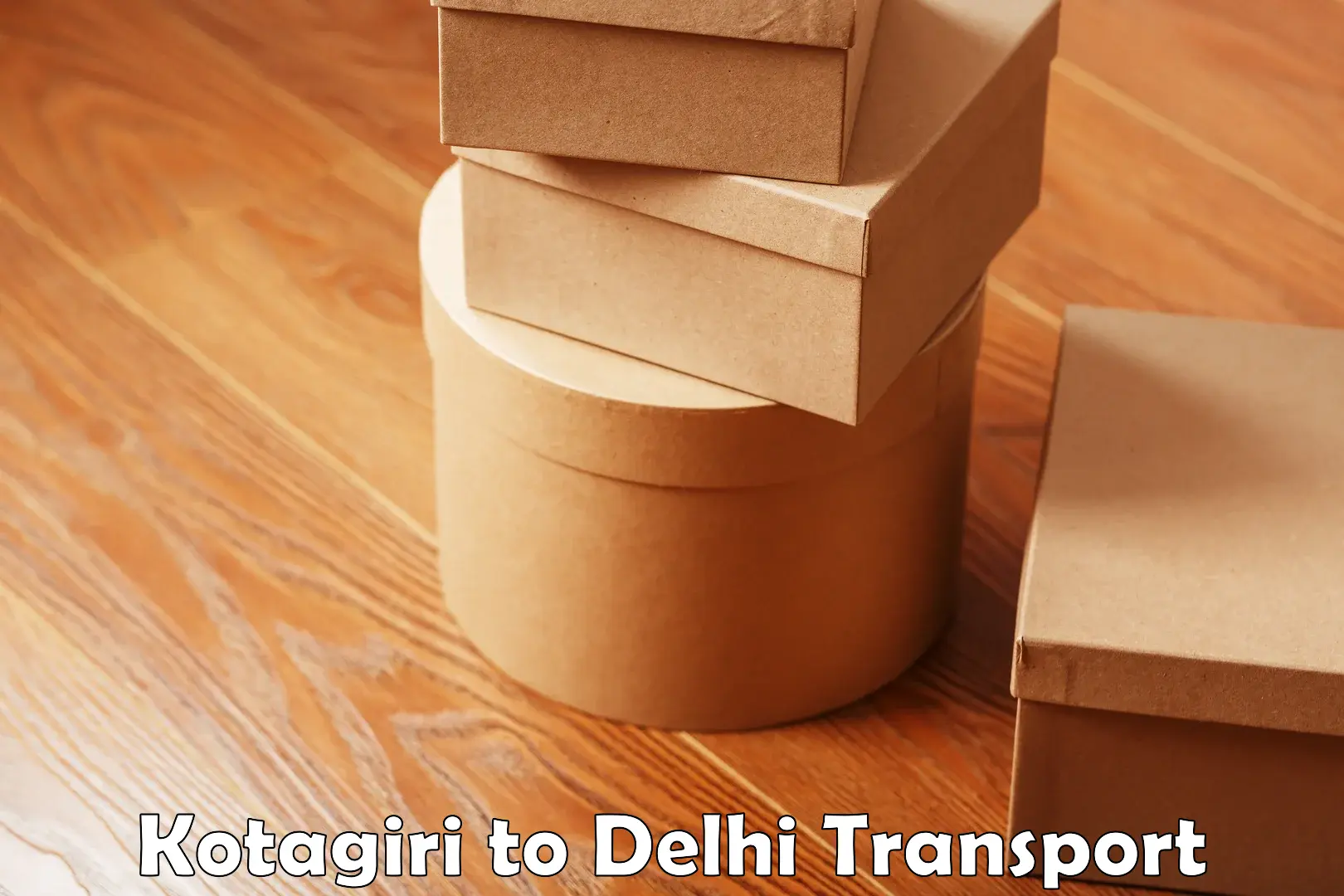 Inland transportation services Kotagiri to University of Delhi